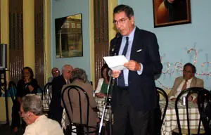 Cacho elogió la emigración española a Cuba.