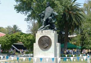  El monumento en su nuevo ‘rincón’ del Parque Asturias de la Ciudad de México.