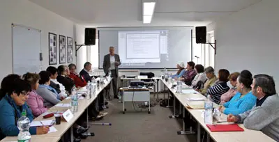 Sánchez Otero, durante la celebración del taller. 