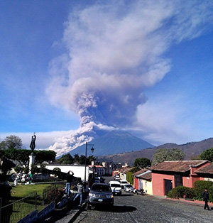 Guatemala-Volcan de fuego