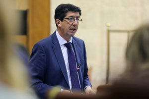Juan Marín en el Parlamento