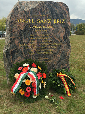 Monumento a Angel Sanz en Budapest