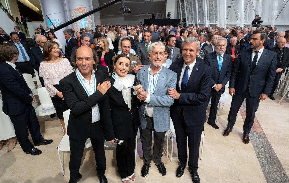 O presidente da Xunta, Alfonso Rueda, acompañado dos membros do Executivo autonómico, preside o acto de imposición das Medallas de Galicia 2023. Museo Centro Gaiás da Cidade da Cultura , 24/07/2023.