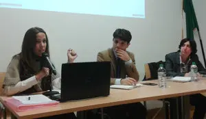 ponente Rocío Lorenzo, asesora fiscal en Quality Advice; cónsul de España en Irlanda, Ángel Carrascal; presidenta del Consejo de Residentes Españoles en Irlanda, Leticia Medina
