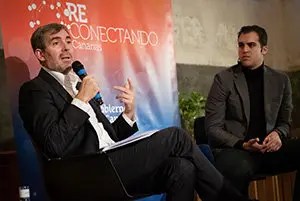 El Presidente D. Fernando Clavijo Batlle, asiste al II encuentro Reconectando Canarias en Madrid a 4 de Diciembre de 2018. (Foto: Arturo Rodriguez/Presidencia GobCan)
Esta fotografÌa oficial del Gobierno de Canarias es solamente para uso editorial por medios de comunicaciÛn. La fotografÌa no puede ser manipulada de ninguna manera y no se puede utilizar en materiales comerciales y/o polÌticos, publicidad, correos electrÛnicos, productos, promociones que de alguna manera pueda sugerir la aprobaciÛn o respaldo del Presidente, o el Gobierno de Canarias.
