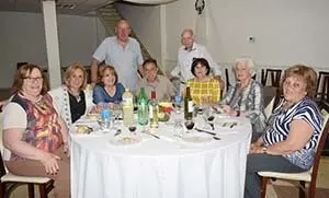 casa españa cena fin año.Mesa principal