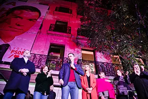 Celebración Pedro Sánchez 10N