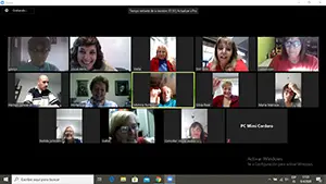 La Plata-reunión del coro La Plata por internet