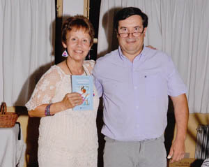 Cenci Rodríguez y Fabián Sierra, durante el acto.