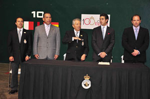 Ceremonia de presentación de la competencia en el Club España. Ceremonia de presentación de la competencia en el Club España.