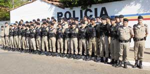 Un destacamento de la Policía Militar de Minas Gerais. Un destacamento de la Policía Militar de Minas Gerais.