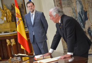 Carlos Espinosa de los Monteros, en la toma de posesión como Alto Comisionado de la Marca España. Carlos Espinosa de los Monteros, en la toma de posesión como Alto Comisionado de la Marca España.