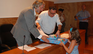Un momento de la entrega de premios. Un momento de la entrega de premios.