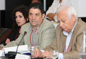 Alberto Sánchez y Luis Lamiel, durante el CGCEE. Alberto Sánchez y Luis Lamiel, durante el CGCEE.