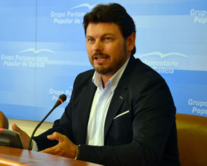El portavoz del PPdeG Antonio Rodríguez Miranda, durante su comparecencia. El portavoz del PPdeG Antonio Rodríguez Miranda, durante su comparecencia.