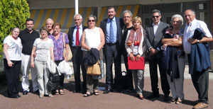 Aurelio Miras Portugal posa con los miembros del Consejo de Administración que asistieron a la reunión. Aurelio Miras Portugal posa con los miembros del Consejo de Administración que asistieron a la reunión.