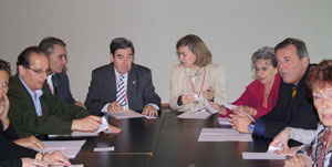 Una de las comisiones de trabajo. Una de las comisiones de trabajo.
