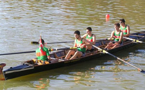 La embarcación de Euskadi no pudo hacerse con la victoria en el Retiro. La embarcación de Euskadi no pudo hacerse con la victoria en el Retiro.