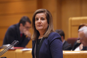 Fátima Báñez aseguró que los ciudadanos pueden seguir confiando en el sistema público de pensiones. Fátima Báñez aseguró que los ciudadanos pueden seguir confiando en el sistema público de pensiones.