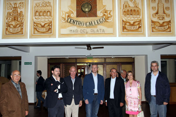 Alfonso Rueda y Rodríguez Miranda, durante su visita a Argentina y Uruguay