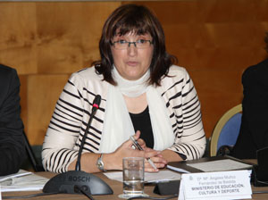 Ángeles Muñoz, durante su intervención en el Pleno. 