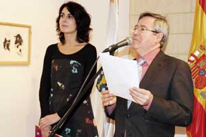 Rut Martínez y Ramón en la inauguración