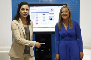 Elena Múñoz entregó los presupuestos a Pilar Rojo. Elena Múñoz entregó los presupuestos a Pilar Rojo.