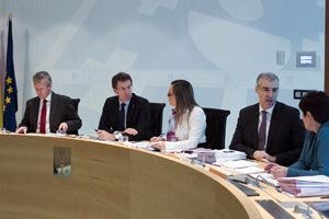 O mandatario galego, Alberto Núñez Feijóo, presidirá a reunión do Consello da Xunta. Na sala de Consello.
foto xoán crespo
26/12/14