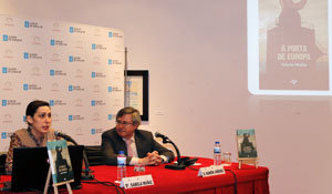 Un momento de la presentación de la novela
