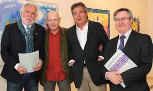 Santalices, los pintores Lamazares y González Aller y Jiménez