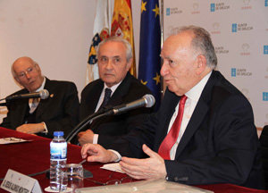 Romay, Ónega y Alonso, en primer término