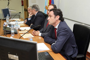 Javier Aguilera, en un momento de su intervención. Javier Aguilera, en un momento de su intervención.