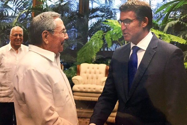 Visita del presidente Núñez Feijóo a Cuba