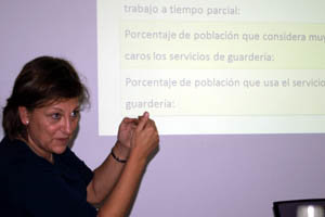 Carmen Salinas, durante el último seminario.