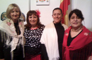 María Beatríz Vellio, Ana María Martínez , Cecilia Antonia Pérez y Andrea Filonov, durante su participación.