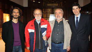 Ruy Farías, Francisco Lores, Manuel Corral Vide y Miguel Chiloteqguy.
