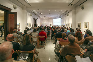 Más de 150 personas acudieron a la Casa. Además de la sala A (en la imagen) fue preciso habilitar la Sala L para ampliar el aforo. Más de 150 personas acudieron a la Casa. Además de la sala A (en la imagen) fue preciso habilitar la Sala L para ampliar el aforo.