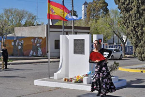 Un momento de la celebración en Rawson. Un momento de la celebración en Rawson.