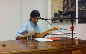 Pablo Cáceres, durante su actuación. Pablo Cáceres, durante su actuación.