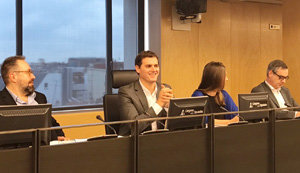 Albert Rivera, en su intervención ante el grupo parlamentario de Ciudadanos. Albert Rivera, en su intervención ante el grupo parlamentario de Ciudadanos.