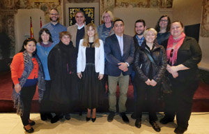Mar Sancho y los respresentantes de centros canadienses. Mar Sancho y los respresentantes de centros canadienses.