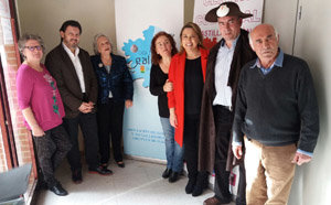 Un momento de la visita de Rodríguez Miranda a Alcorcón. Un momento de la visita de Rodríguez Miranda a Alcorcón.