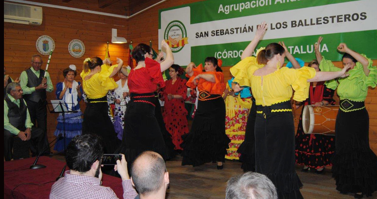 Actuación de uno de los cuadros flamencos. Actuación de uno de los cuadros flamencos.