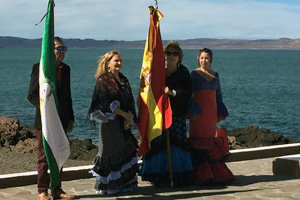 La representación española en la conmemoración en Camarones. La representación española en la conmemoración en Camarones.