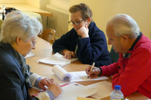 Algunos de los participantes, durante el seminario de Adentro. Algunos de los participantes, durante el seminario de Adentro.