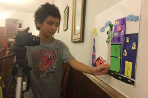 Un de los alumnos realizando un trabajo. Un de los alumnos realizando un trabajo.