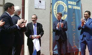 Inauguración de la placa conmemorativa en Xinzo. Inauguración de la placa conmemorativa en Xinzo.