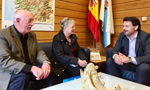 Rodríguez Miranda y Fernández Grela, durante la reunión. Rodríguez Miranda y Fernández Grela, durante la reunión.
