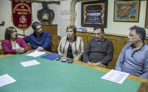 Un momento de la presentación del proyecto. Un momento de la presentación del proyecto.