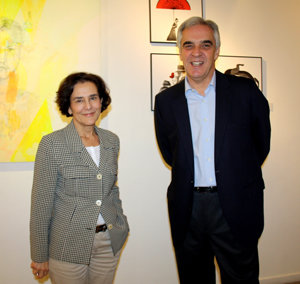 La consejera de Cultura y directora del CCEBA, Pilar Ruiz, junto al nuevo embajador, Francisco Santodomingo. La consejera de Cultura y directora del CCEBA, Pilar Ruiz, junto al nuevo embajador, Francisco Santodomingo.